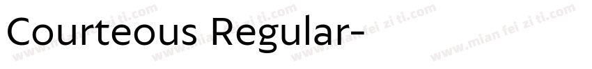 Courteous Regular字体转换